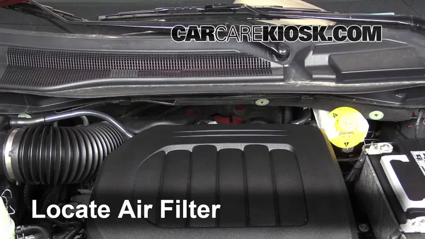 2013 Chrysler Town and Country Touring 3.6L V6 FlexFuel Filtro de aire (motor) Cambio